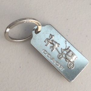 Coach metal keychain